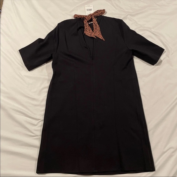 SOLD-Free People Westhill Black Mini Casual Dress - Picture 7 of 9